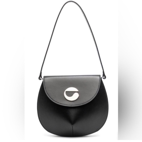 Coperni UFO mini Angular black bag